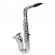 Saxofon plastic metalizat, 8 note