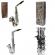 Saxofon plastic metalizat, 8 note