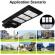 Lampa solara stradala jortan cu senzor de miscare 300w, telecomanda, suport prindere