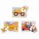 Set 3 puzzle din lemn - vehicule pentru constructii - bigjigs