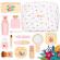Set de joaca din lemn trusa make-up 17 piese umu toys
