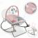 Balansoar multifunctional cu vibratii si 3 jucarii ricokids 7325 roz