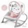 Balansoar multifunctional cu vibratii si 3 jucarii ricokids 7325 roz
