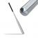 Bata de baseball ideallstore®, aluminiu, 80 cm, argintiu