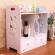 Dulap cu 2 sertare, organizator cosmetice, alb, pvc