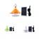 Lampa solara led cu panou, 3 moduri iluminare, 4 modele, usb