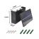 Lampa solara perete 6led, ip65, lumina alba calda, 5v