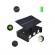 Lampa solara perete 6led, ip65, lumina alba calda, 5v