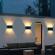 Lampa solara perete 6led, ip65, lumina alba calda, 5v