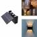 Lampa solara perete 6led, ip65, lumina alba calda, 5v