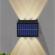 Lampa solara perete 6led, ip65, lumina alba calda, 5v