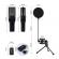 Microfon profesional cu condensator mic60, trepied, usb, rgb