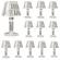 Set 12 lumanari led decorative, design modern, elegant