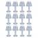 Set 12 x lampa led tip lumanare, abs, lumina alb cald