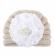 Caciulita crosetata tip turban cu floare aplicata (marime disponibila: 3-6 luni