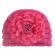 Caciulita crosetata tip turban cu floare aplicata (marime disponibila: 6-9 luni