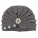 Caciulita crosetata tip turban cu perlute si strasuri (marime disponibila: 6-9