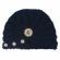 Caciulita crosetata tip turban cu perlute si strasuri (marime disponibila: 6-9