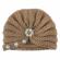 Caciulita crosetata tip turban cu perlute si strasuri (marime disponibila: 6-9