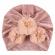 Caciulita tip turban din catifea cu flori aplicate (marime disponibila: 3-6