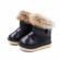 Cizme negre cu blanita (marime disponibila: marimea 24)