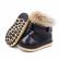 Cizme negre cu blanita (marime disponibila: marimea 24)