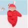 Combinezon rosu din fas - rabbit (marime disponibila: 18-24 luni)