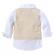 Costum elegant crem cu vestuta (marime disponibila: 2 ani)