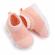 Mocasini roz banan tip adidas cu talpa antiderapanta (marime disponibila: