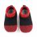 Mocasini tip adidas, negri cu model rosu cu talpa antiderapanta (marime