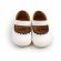 Pantofiori albi pentru fetite (marime disponibila: 6-9 luni (marimea 19