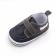 Pantofiori negri tip mocasini pentru baietei (marime disponibila: 6-9 luni