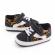 Tenisi negri cu insertie leopard (marime disponibila: 3-6 luni (marimea 18