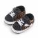 Tenisi negri cu insertie leopard (marime disponibila: 3-6 luni (marimea 18
