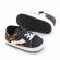 Tenisi negri cu insertie leopard (marime disponibila: 3-6 luni (marimea 18