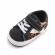 Tenisi negri cu insertie leopard (marime disponibila: 3-6 luni (marimea 18