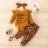 Compleu maro pentru fetite - mommy's little girl (marime disponibila: 6-9 luni