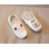 Mocasini albi pentru baietei (marime disponibila: marimea 25)