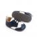 Pantofiori eleganti bleumarine cu insertie alba (marime disponibila: 9-12 luni