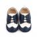Pantofiori eleganti bleumarine cu insertie alba (marime disponibila: 9-12 luni
