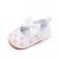 Pantofiori albi cu inimioare roz (marime disponibila: 3-6 luni (marimea 18