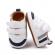 Pantofiori albi pentru baietei - sun (marime disponibila: 3-6 luni (marimea 18