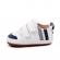 Pantofiori albi pentru baietei - sun (marime disponibila: 3-6 luni (marimea 18