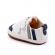 Pantofiori albi pentru baietei - sun (marime disponibila: 3-6 luni (marimea 18