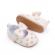 Pantofiori ivoire cu inimioare aurii (marime disponibila: 9-12 luni (marimea 20