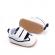 Adidasi albi cu insertii bleumarine - druly (marime disponibila: 6-9 luni