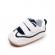 Adidasi albi cu insertii bleumarine - druly (marime disponibila: 6-9 luni