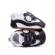 Adidasi albi cu negru pentru baietei - baby (marime disponibila: 9-12 luni