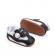 Adidasi albi cu negru pentru baietei - baby (marime disponibila: 9-12 luni