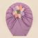 Caciulita tip turban cu floricica multicolora (marime disponibila: 6-9 luni